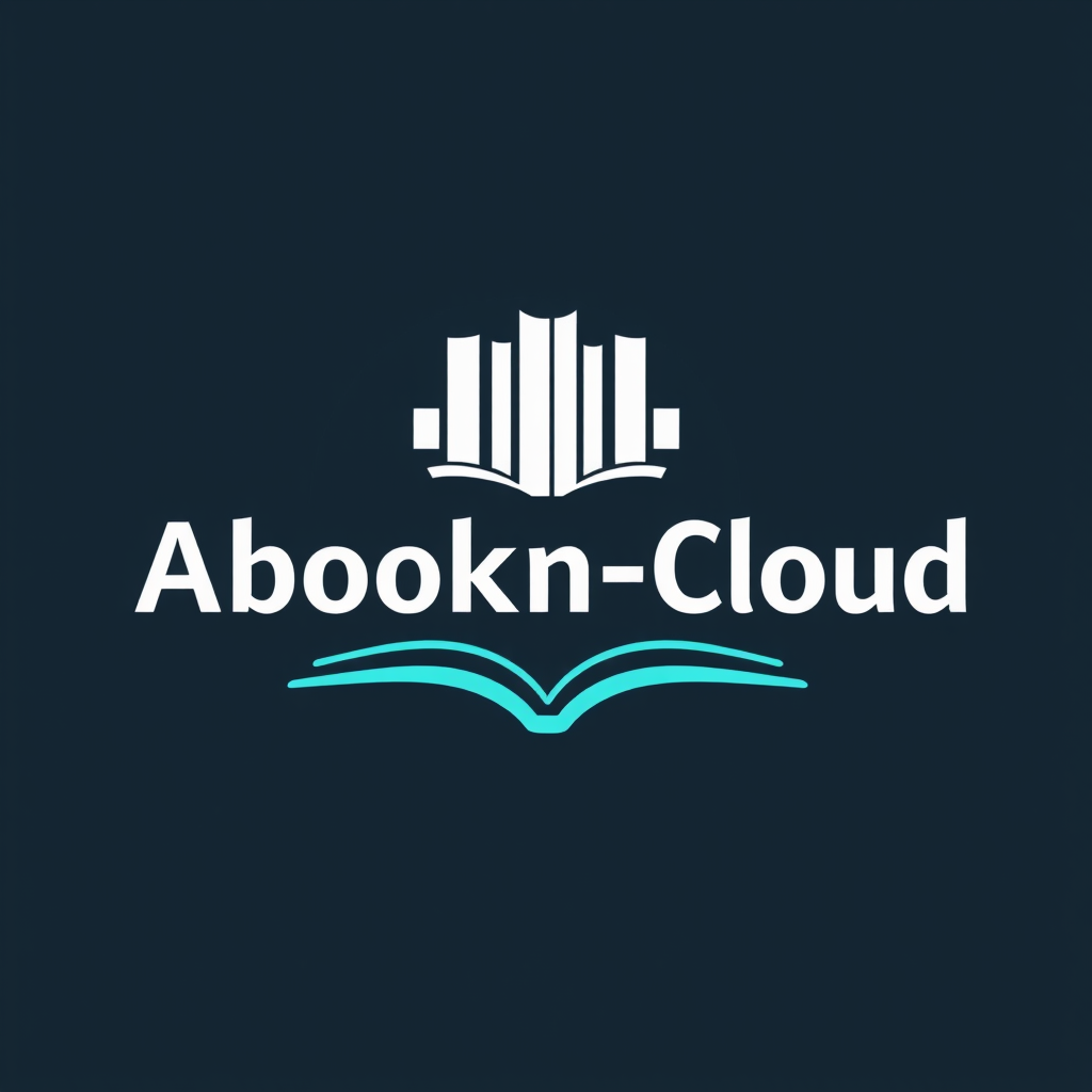 Abookn-Cloud logo - moderne online bibliotheek met elegante typografie en turquoise accent