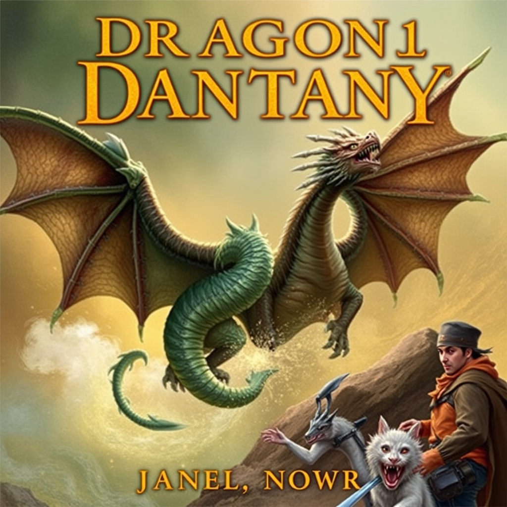 Populair boek cover - fantasy roman met draken en magie